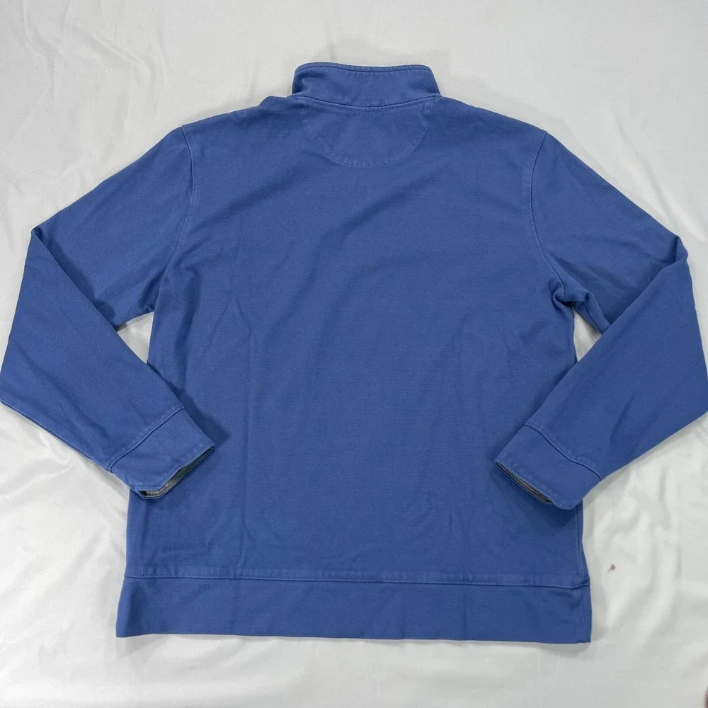 Twillory 1/4 Zip Tailored Fit Sweater Mens Medium Blue Pullover Performance Golf